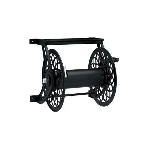 Hose Reel 125 ft. Black Retractable Wall Mounted Black Hose Reel 125 ft. Black Retractable Wall Mounted Black