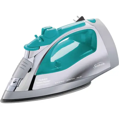 Steam Master Turbo Teal Iron with Retractable Cord Steam Master Turbo Teal Iron with Retractable Cord