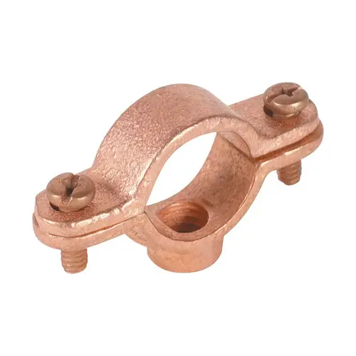 Split Ring Hanger 3/8" Copper Plated Malleable Iron Copper Plated