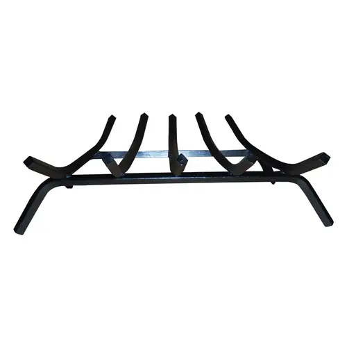 Fireplace Grate Black Steel Black