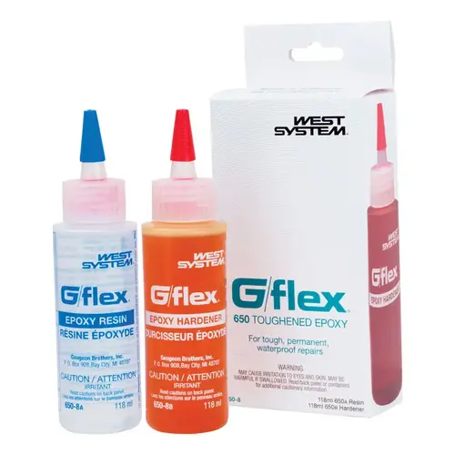 Toughened Epoxy Kit G/flex Extra Strength Epoxy 2 pk Clear Toughened Epoxy Kit G/flex Extra Strength Epoxy 2 pk Clear