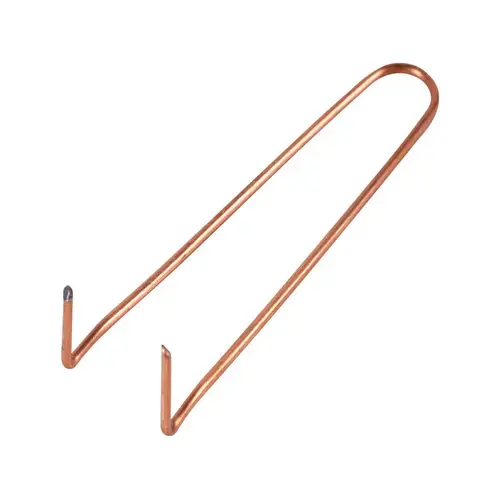 Wire Pipe Hook 3/4" 10" Copper Plated Carbon Steel Copper Plated - pack of 50 Wire Pipe Hook 3/4" 10" Copper Plated Carbon Steel Copper Plated - pack of 50