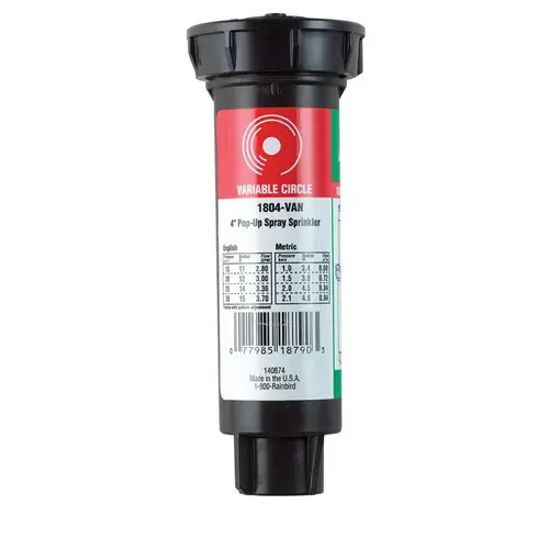 Sprinkler Spray Head 1800 Series 4" H Adjustable Black Sprinkler Spray Head 1800 Series 4" H Adjustable Black