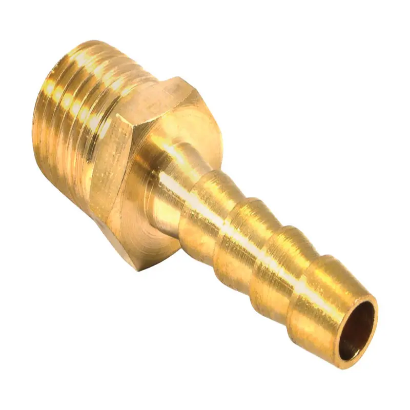 Forney Air Hose End Brass 1/4 Male X 1/4 Hose Barb 75360 Forney Air Hose End Brass 1/4 Male X 1/4 Hose Barb 75360