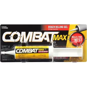COMBAT 51960 Max 2.1 Oz. Ready To Use Gel Roach Killer Brown