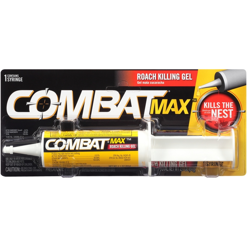 COMBAT 51960 Max 2.1 Oz. Ready To Use Gel Roach Killer Brown