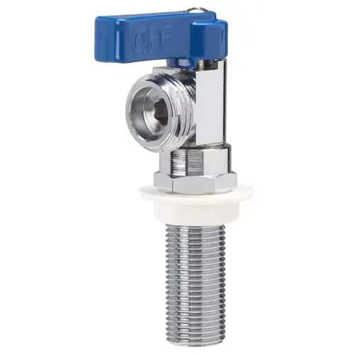Washing Machine Valve 1/2" MIP X 3/4" MHT Brass Chrome Plated Washing Machine Valve 1/2" MIP X 3/4" MHT Brass Chrome Plated