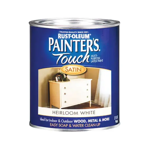 Ultra Cover Paint Painters Touch Ultra Cover Satin Heirloom White Water-Based Exterior a Heirloom White Ultra Cover Paint Painters Touch Ultra Cover Satin Heirloom White Water-Based Exterior a Heirloom White