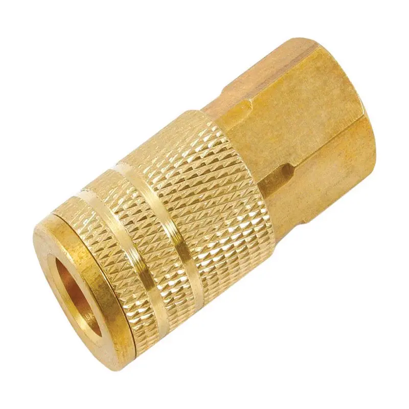 Forney Coupler Industrial/Milton Style 1/4 x 3/8 in FNPT Brass 75479 Forney Coupler Industrial/Milton Style 1/4 x 3/8 in FNPT Brass 75479