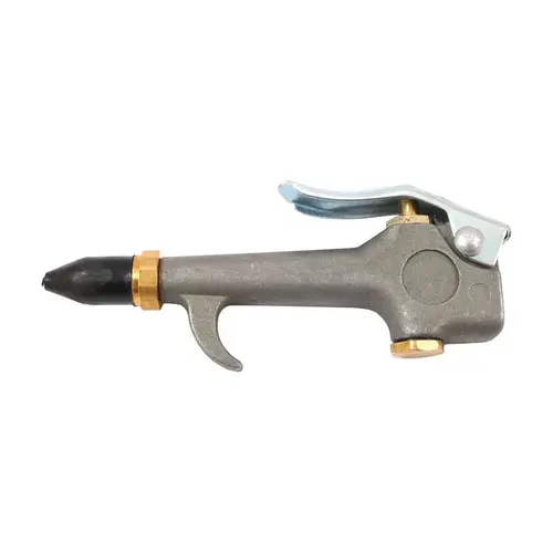 Air Blow Gun with Rubber Tip Aluminum/Steel 1/4" FNPT 30 psi