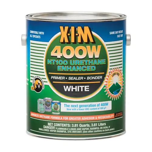 Primer, Sealer, Bonder 400W NT100 White Alkyd 3.81 qt White Primer, Sealer, Bonder 400W NT100 White Alkyd 3.81 qt White