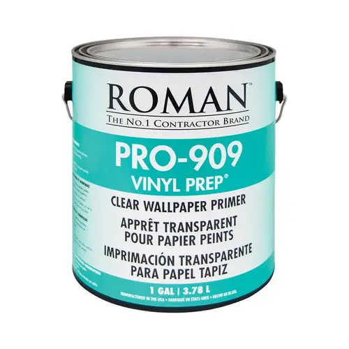 Wallcovering Primer Vinyl Prep Clear Matte Acrylic 1 gal Clear