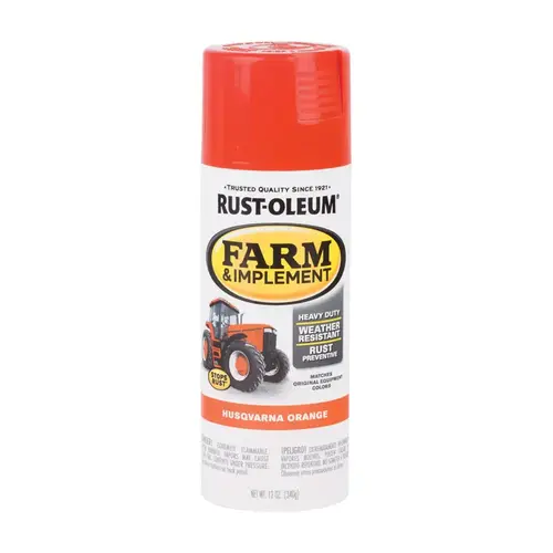 Spray Paint Farm & Implement Husqvarna Orange 12 oz Husqvarna Orange Spray Paint Farm & Implement Husqvarna Orange 12 oz Husqvarna Orange