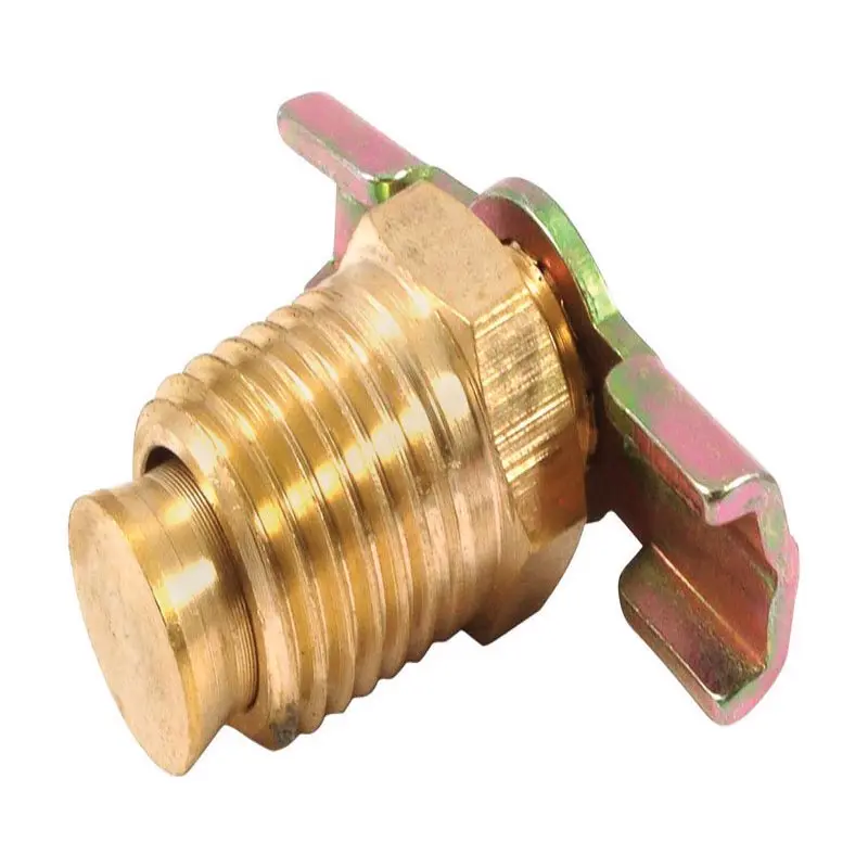 Forney Compressor Tank Drain Cock Specifications: 1/4 in Connection Size MNPT Connection Brass 75367 Forney Compressor Tank Drain Cock Specifications: 1/4 in Connection Size MNPT Connection Brass 75367