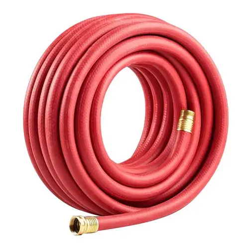 Commercial Grade Hose 3/4" D X 25 ft. L Heavy Duty Professional Grade Red Red