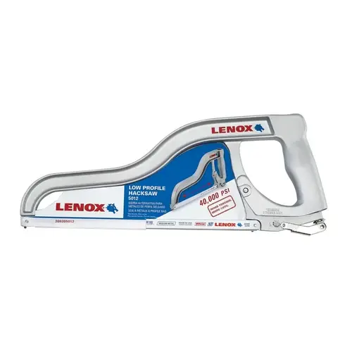 Saw Blade Handles & Frames; Product Type: Frame ; Blade Compatibility: Hacksaw Blades ; Handle Length (Inch): 12 ; Handle Length (Decimal Inch - 4 Decimals): 12 ; Handle Material: Aluminum ; Profile Type: Low White Saw Blade Handles & Frames; Product Type: Frame ; Blade Compatibility: Hacksaw Blades ; Handle Length (Inch): 12 ; Handle Length (Decimal Inch - 4 Decimals): 12 ; Handle Material: Aluminum ; Profile Type: Low White