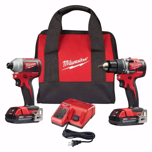Compact Drill and Impact Driver Kit M18 FUEL Cordless Brushless 2 Tool Black/Red Compact Drill and Impact Driver Kit M18 FUEL Cordless Brushless 2 Tool Black/Red