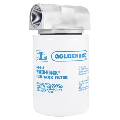 Spin on Water Block Fuel Filter Steel 25 gpm