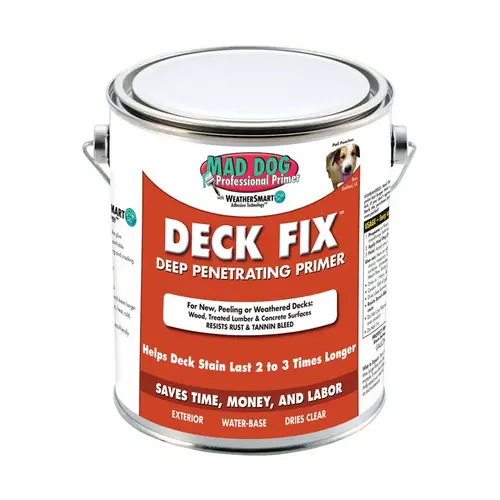 Deep Penetrating Primer Deck Fix Clear Water-Based Acrylic Latex 1 gal Clear