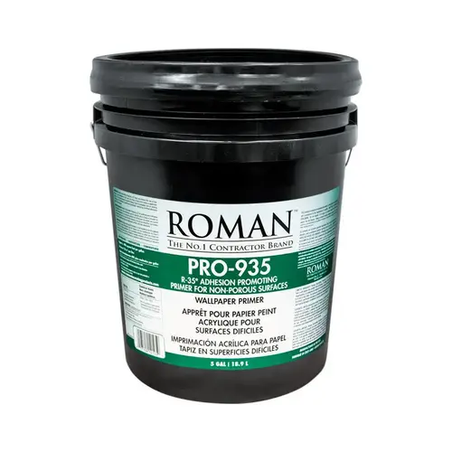 Wallcovering Primer R-35 Clear Flat Water-Based Acrylic 5 gal Clear