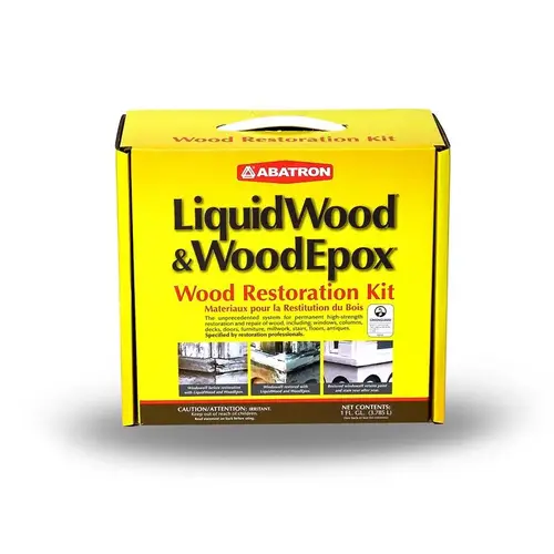 Wood Restoration Kit LiquidWood and WoodEpox Beige 4 qt Beige Wood Restoration Kit LiquidWood and WoodEpox Beige 4 qt Beige