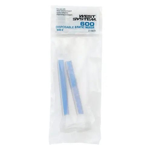 Disposable Static Mixers Six10 Extra Strength Epoxy Adhesive 2 pk Blue/White Disposable Static Mixers Six10 Extra Strength Epoxy Adhesive 2 pk Blue/White
