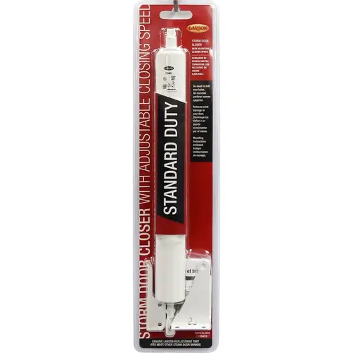 Door Closer Standard Duty White Aluminum Pneumatic White