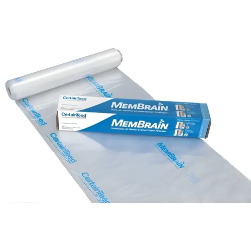 Air Barrier and Smart Vapor Retarder MemBrain 8 ft. W X 100 ft. L Roll 833 sq ft