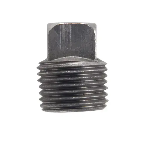Square Head Plug oration 1/8" MPT T Black Steel Black - pack of 5