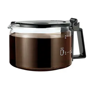 Medelco GL205 Cafe Brew 5 Cup Black Coffee Carafe Clear