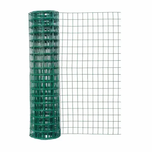 Welded Wire Fence 48" H X 50 ft. L Steel 2x3" Green Vinyl Coated Welded Wire Fence 48" H X 50 ft. L Steel 2x3" Green Vinyl Coated