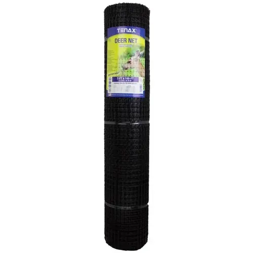 Netting 7 ft. H X 100 ft. L Polypropylene Deer Black Black