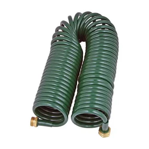 Coil Garden Hose 3/8" D X 50 ft. L Green Green Coil Garden Hose 3/8" D X 50 ft. L Green Green