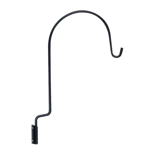 Plant Hook Black Steel 12" H Crook Powder Coated Plant Hook Black Steel 12" H Crook Powder Coated