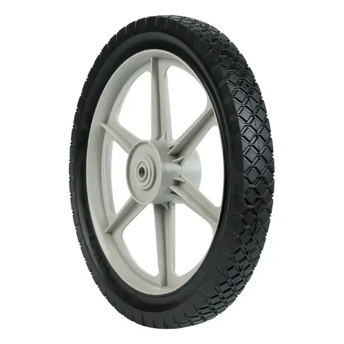 Lawn Mower Replacement Wheel 1.75" W X 14" D Plastic 60 lb Lawn Mower Replacement Wheel 1.75" W X 14" D Plastic 60 lb