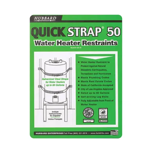 50 Gallon Water Heater Restraining Strap