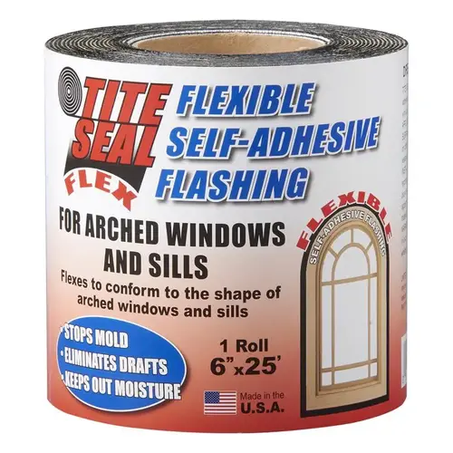 Self-Adhesive Waterproof Flashing 6" W X 25 ft. L Rubber White White Self-Adhesive Waterproof Flashing 6" W X 25 ft. L Rubber White White