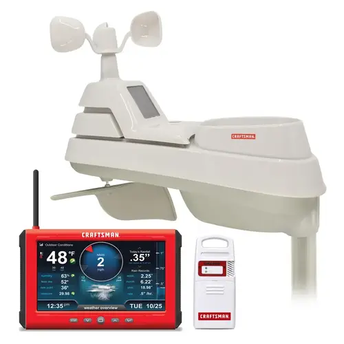 Weather Station with HD Display Instant Read Digital Red Weather Station with HD Display Instant Read Digital Red