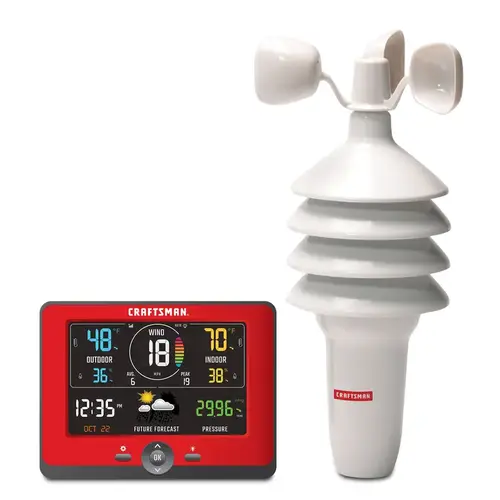 Personal Weather Station Instant Read Digital Red Personal Weather Station Instant Read Digital Red