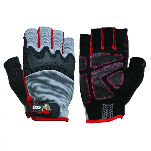 Gloves Crew Chief Men's Fingerless Black XL Black Gloves Crew Chief Men's Fingerless Black XL Black
