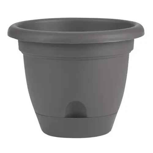 Planter Lucca 10.8" H X 13" D Resin Charcoal Gray Charcoal Gray Planter Lucca 10.8" H X 13" D Resin Charcoal Gray Charcoal Gray