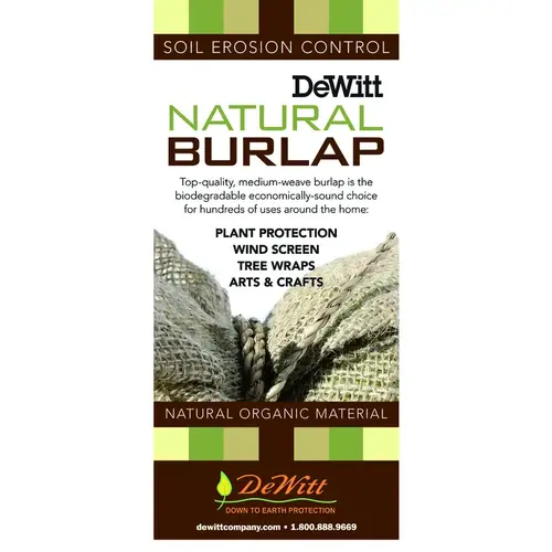 Landscape Fabric Natural Burlap 3 ft. W X 48 ft. L Burlap Tan Landscape Fabric Natural Burlap 3 ft. W X 48 ft. L Burlap Tan