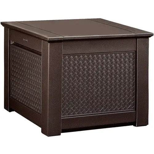 Deck Box Patio Chic Brown Plastic 56 gal Brown Deck Box Patio Chic Brown Plastic 56 gal Brown