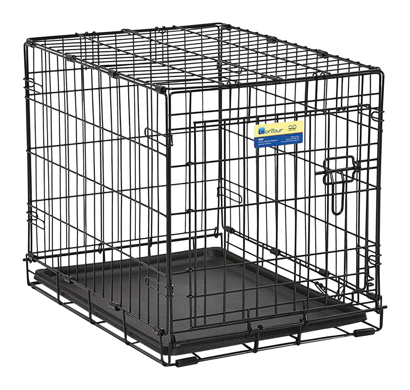 CONTOUR 6110PG Dog Crate Small Steel Black 19