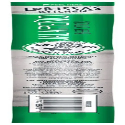 Beef Stick Lorissa's Kitchen Jalapeno 1 oz Packet