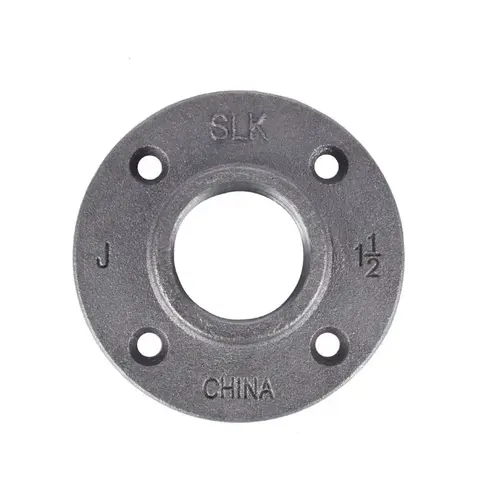 Floor Flange 1-1/2" FIP each Black Malleable Iron Black Floor Flange 1-1/2" FIP each Black Malleable Iron Black
