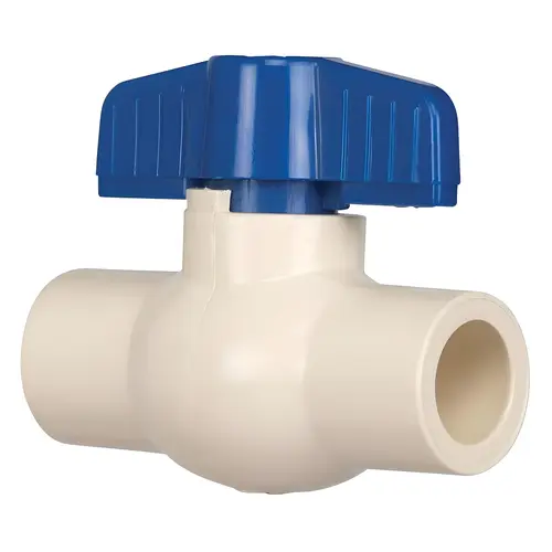 Ball Valve 1/2" CPVC Slip Full Port Quarter-Turn Lever For Potable Water