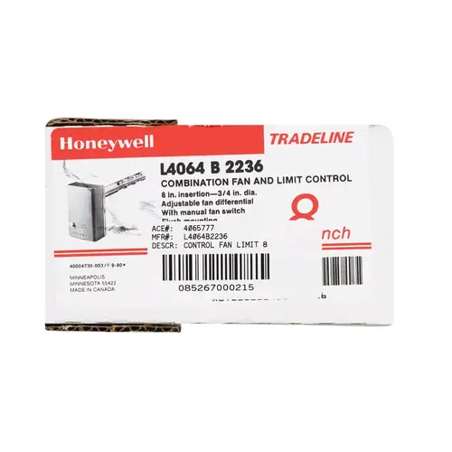 Fan And Limit Control With 8 In Insert Fan And Limit Control With 8 In Insert