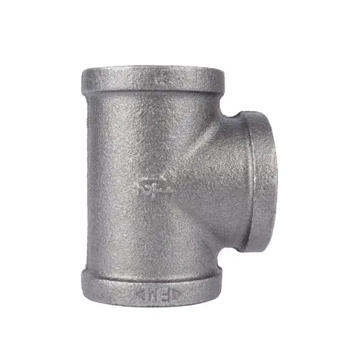 Tee 1-1/2" FIP each X 1-1/2" D FIP Black Malleable Iron Black Tee 1-1/2" FIP each X 1-1/2" D FIP Black Malleable Iron Black
