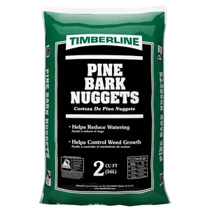 Timberline 52055472 Bark Nugget, Pine, 2 cu-ft Package, Bag Natural